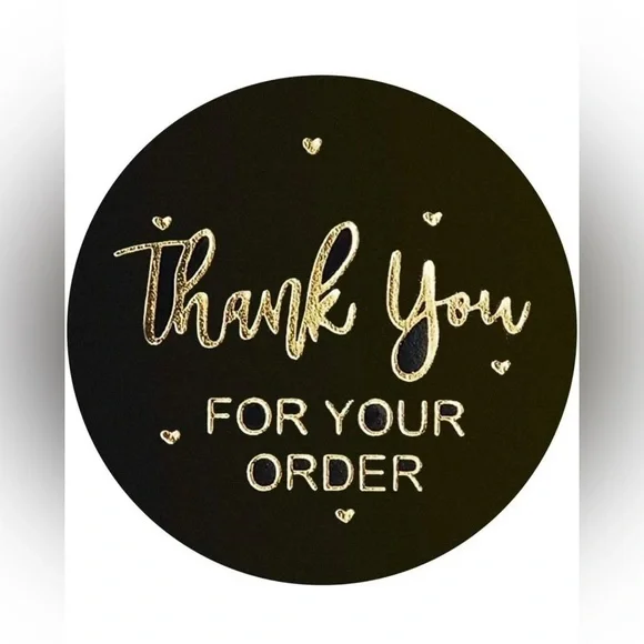thank you stickers round | shipping supplies | thank you for your order 1" - Picture 4 of 5